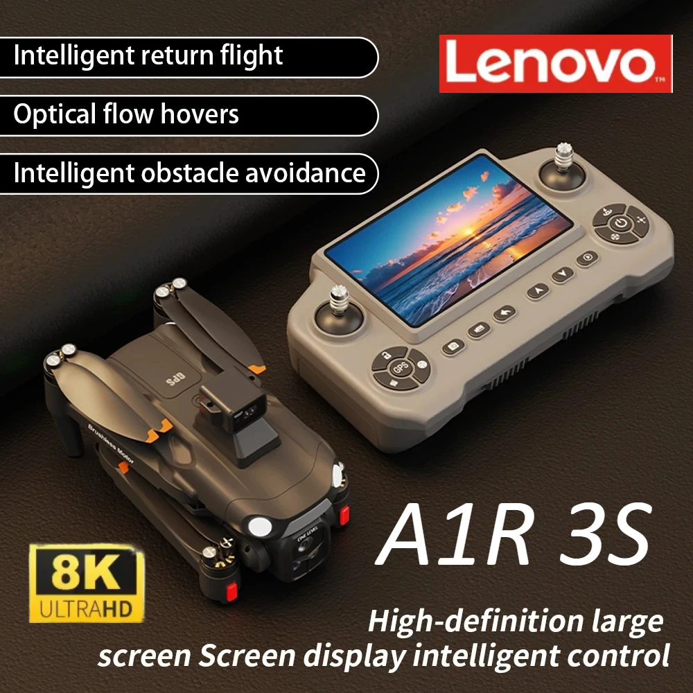 Lenovo A1R 3S Foldable Aerial Drone 5G Screen Remote 8K Camera GPS Auto Return & 360° Laser Obstacle Avoidance Quadcopter
Lenovo A1R 3S Foldable Aerial Drone 5G Screen Remote 8K Camera GPS Auto Return & 360° Laser Obstacle Avoidance Quadcopter