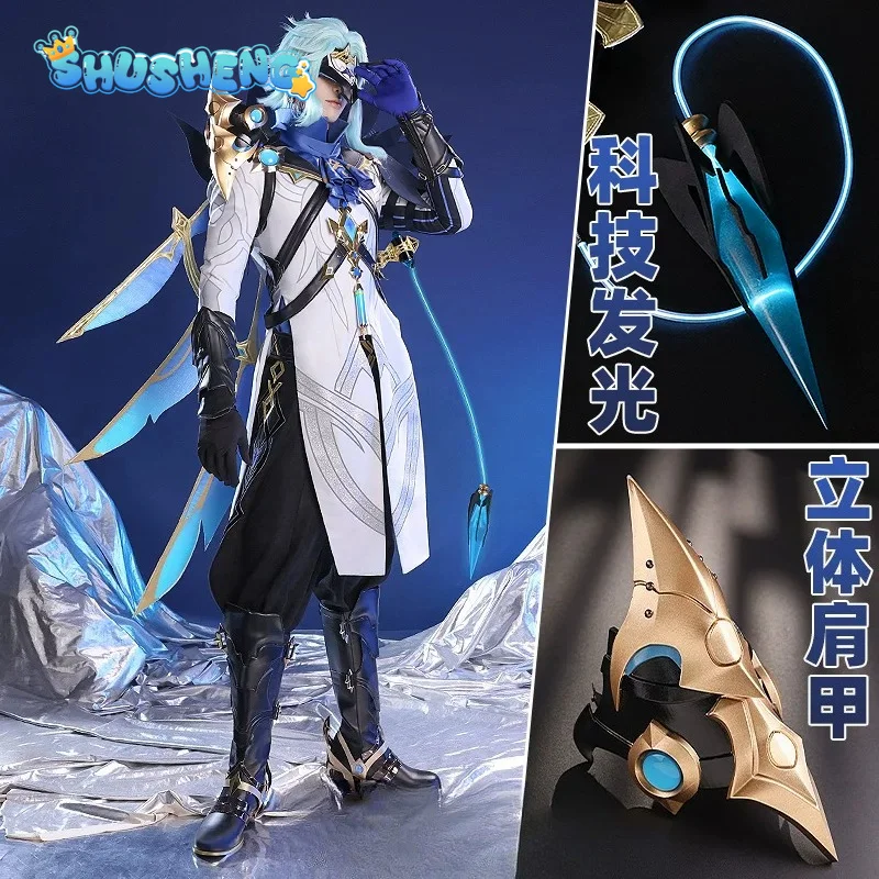 Game Genshin Impact Il Dottore Zandik The Doctor Cosplay Costume men new handsome uniforms mask coat prop gloves Halloween suit
Game Genshin Impact Il Dottore Zandik The Doctor Cosplay Costume men new handsome uniforms mask coat prop gloves Halloween suit