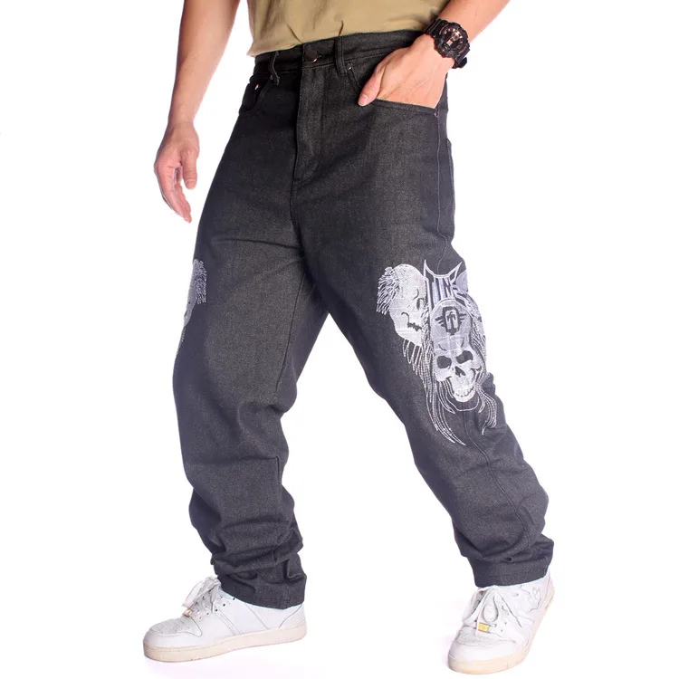 Hip Hop HIPHOP Hip Hop Jeans Trendy Men's Embroidered Skull Straight Loose Casual Skateboard Pants Plus Size
Hip Hop HIPHOP Hip Hop Jeans Trendy Men's Embroidered Skull Straight Loose Casual Skateboard Pants Plus Size