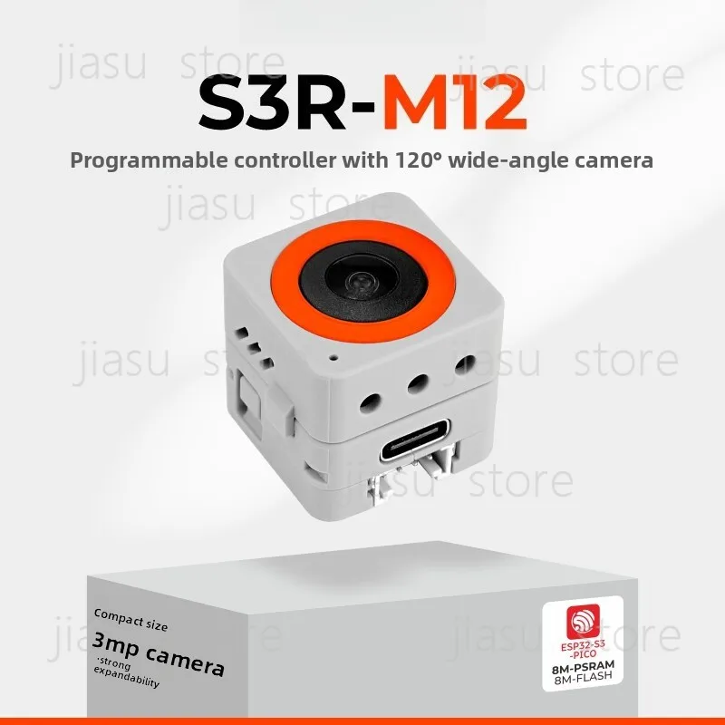 AtomS3M12 Programmable IoT Controller ESP32-S3 OV3660 Wide-Angle Camera Module