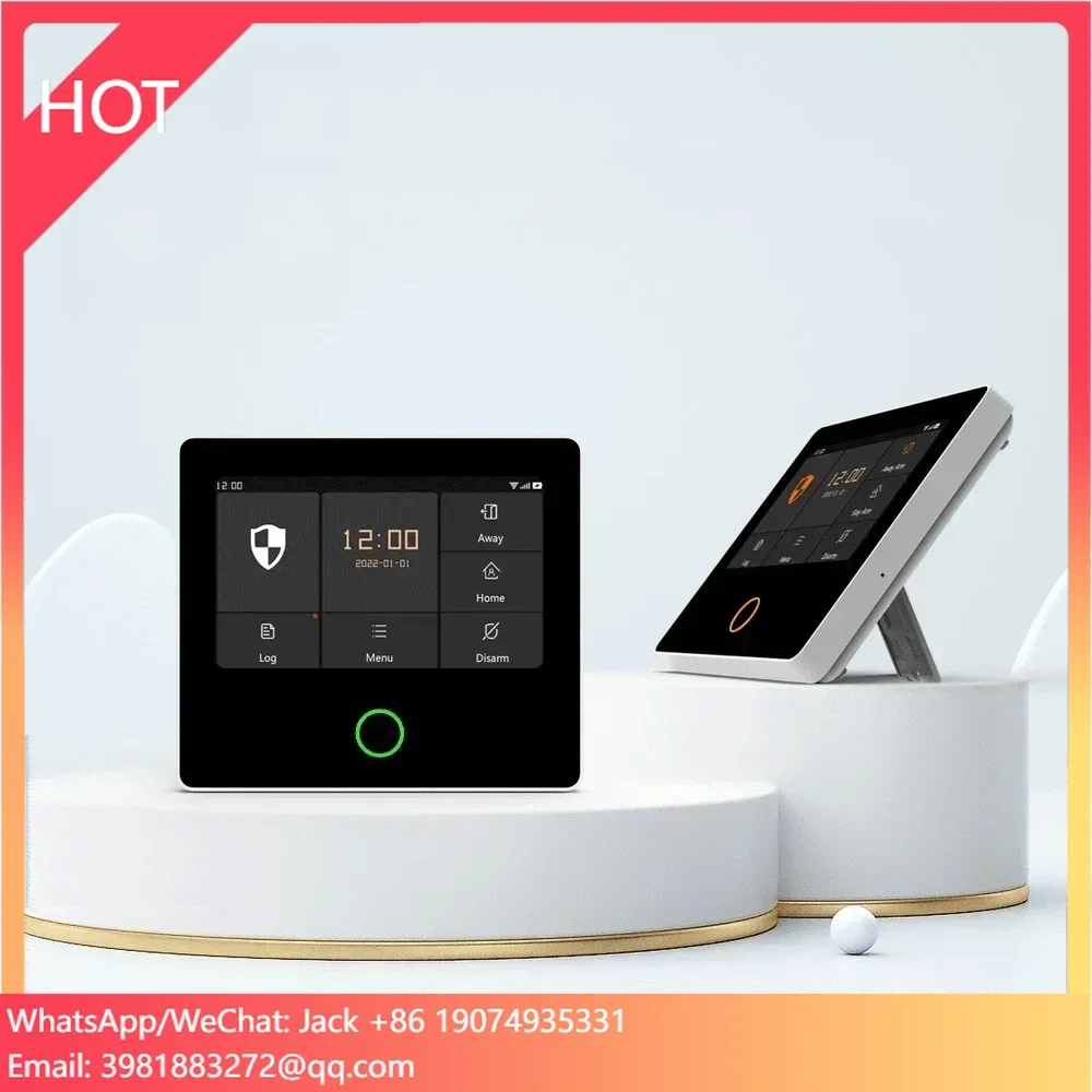 WiFi Home Burglar Security Alarm System Wireless 433Mhz 4.3 Inch Display Screen Full Touch Control
WiFi Home Burglar Security Alarm System Wireless 433Mhz 4.3 Inch Display Screen Full Touch Control