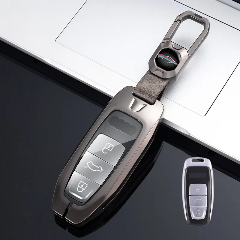 Metal Car Remote Key Case Cover Shell Keyless For Audi A6 A7 A8 E-tron Q5 Q7 Q8 C8 D5 Holder Fob Keychain Accessories
Metal Car Remote Key Case Cover Shell Keyless For Audi A6 A7 A8 E-tron Q5 Q7 Q8 C8 D5 Holder Fob Keychain Accessories