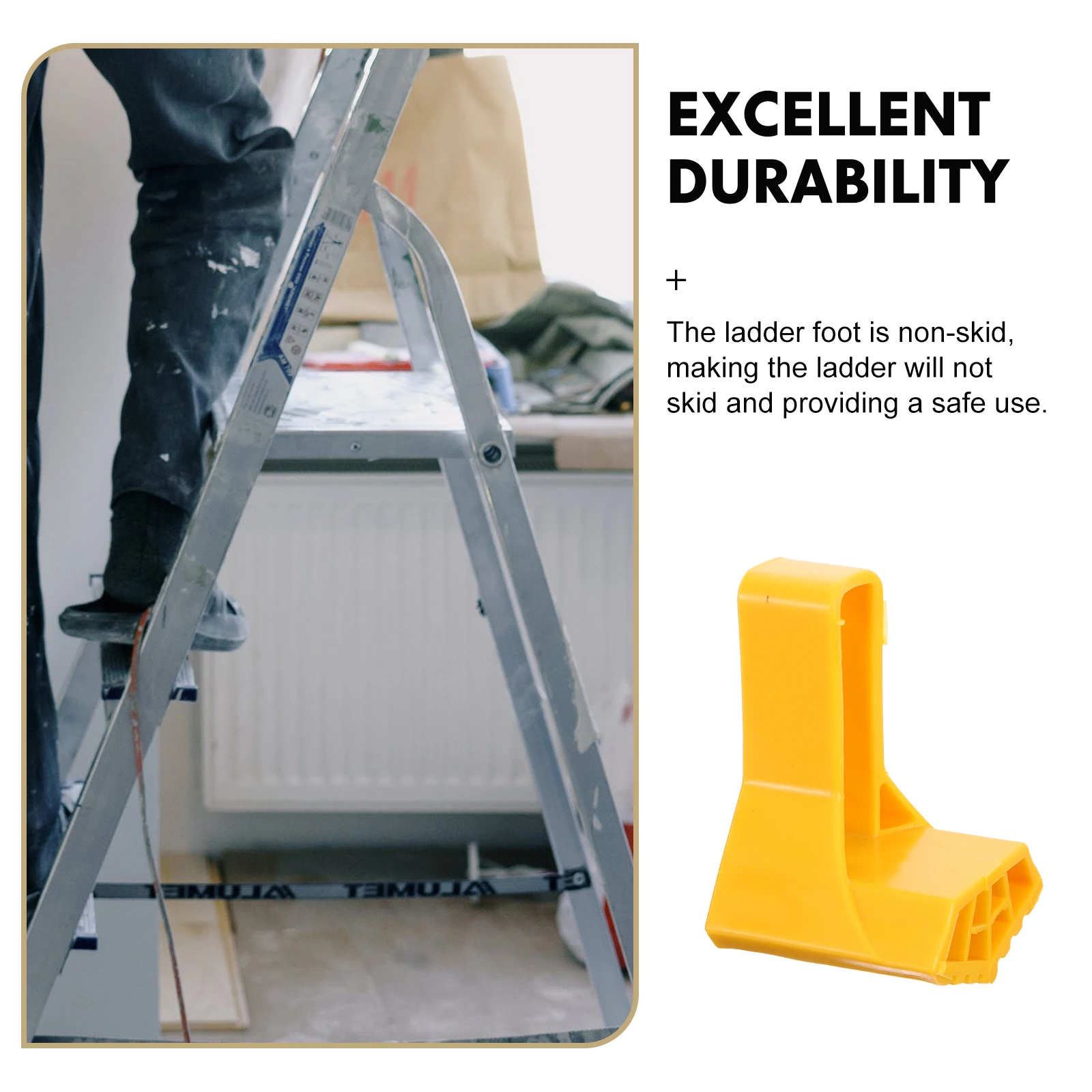 2pcs Ladder Foot Pads Non Slip Replacement Covers Anti Skid Mats Foldable Fan Shaped Construction Accessories Lightweight
2pcs Ladder Foot Pads Non Slip Replacement Covers Anti Skid Mats Foldable Fan Shaped Construction Accessories Lightweight