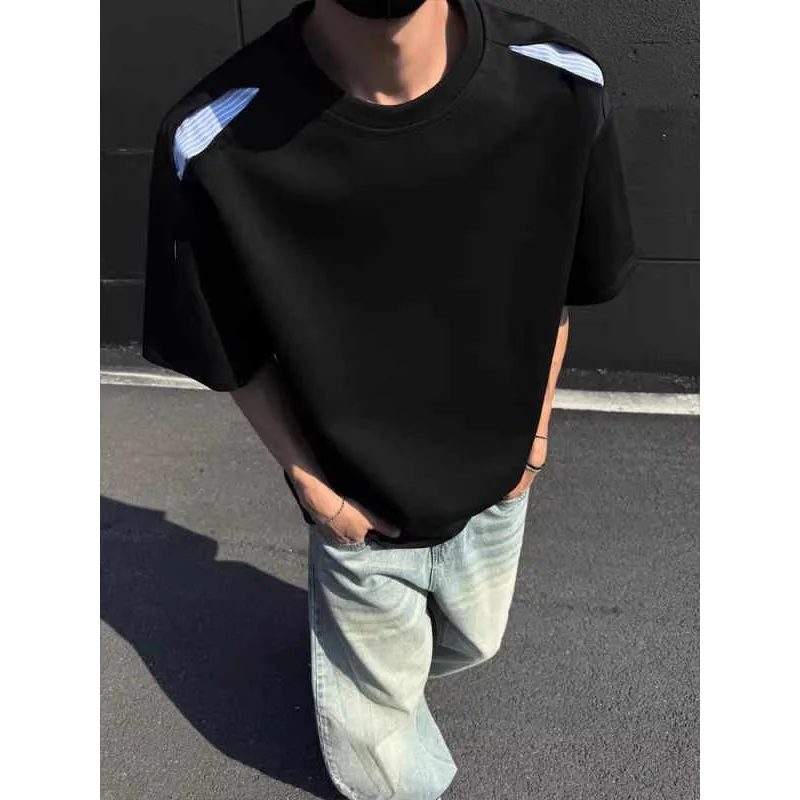 Loose Fit Men's T-Shirt Summer 2026 Big Size 250 Pounds Retro Hong Kong Style Short Sleeve Black White Casual Comfortable Top
Loose Fit Men's T-Shirt Summer 2026 Big Size 250 Pounds Retro Hong Kong Style Short Sleeve Black White Casual Comfortable Top