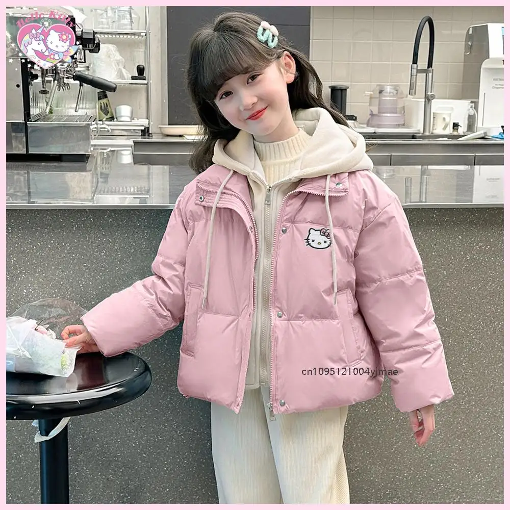 Kawaii Hello Kitty Cinnamoroll пуховик для девочек аниме Sanrio зимняя модная куртка с капюшоном подростковая теплая куртка на хлопковой подкладке подарок
Kawaii Hello Kitty Cinnamoroll пуховик для девочек аниме Sanrio зимняя модная куртка с капюшоном подростковая теплая куртка на хлопковой подкладке подарок