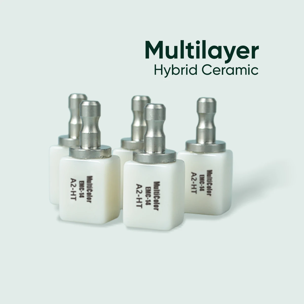 Multilayer Hybrid Ceramic Dental CAD/CAM C14 Block 5 Pieces 12x14x18mm HT/ LT for Dental Lab
Multilayer Hybrid Ceramic Dental CAD/CAM C14 Block 5 Pieces 12x14x18mm HT/ LT for Dental Lab