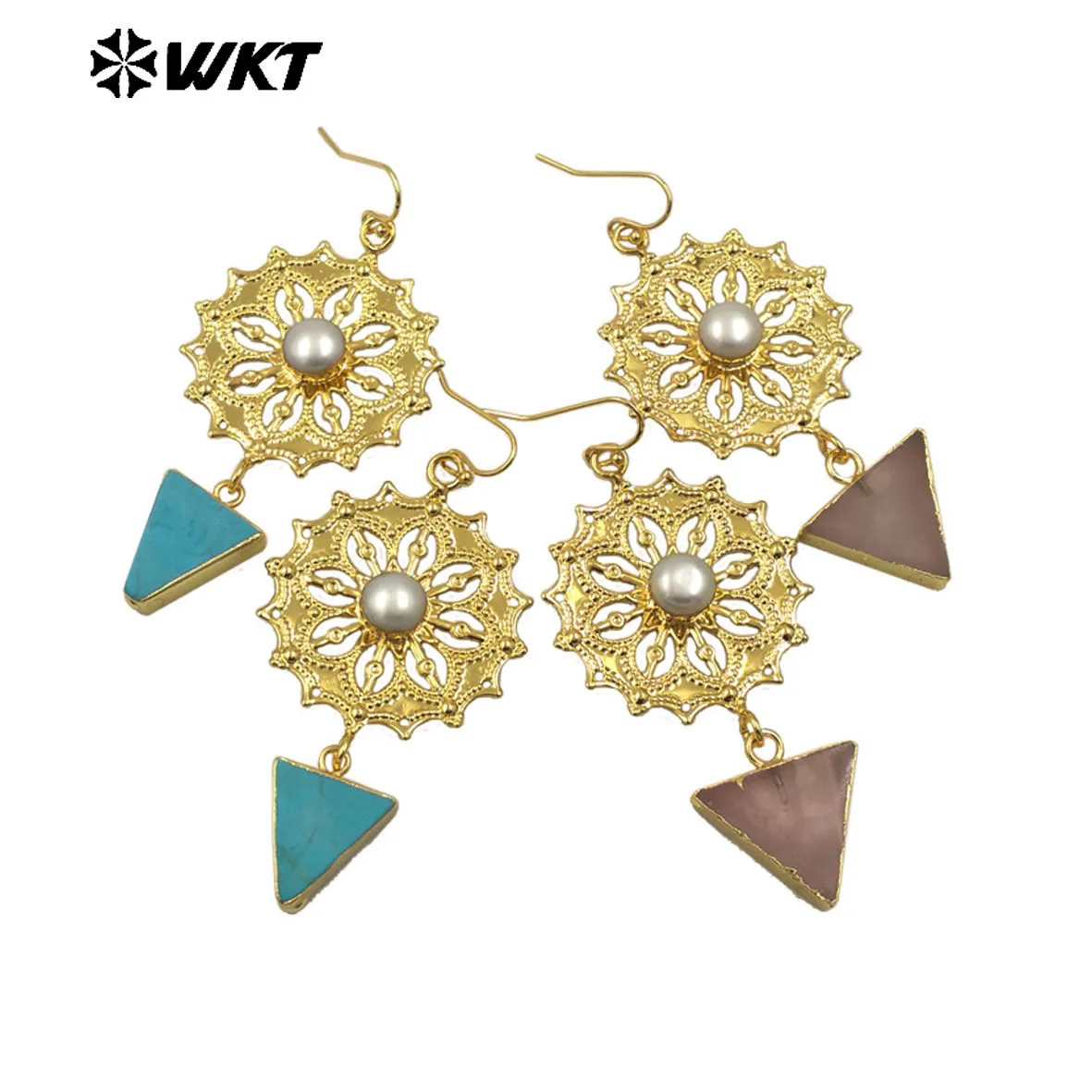 WT-MPE151 Trendy Medium Style Pearl Paved With Yellow Brass And Base Triangle Colorful Gemstone esign Earrings
WT-MPE151 Trendy Medium Style Pearl Paved With Yellow Brass And Base Triangle Colorful Gemstone esign Earrings