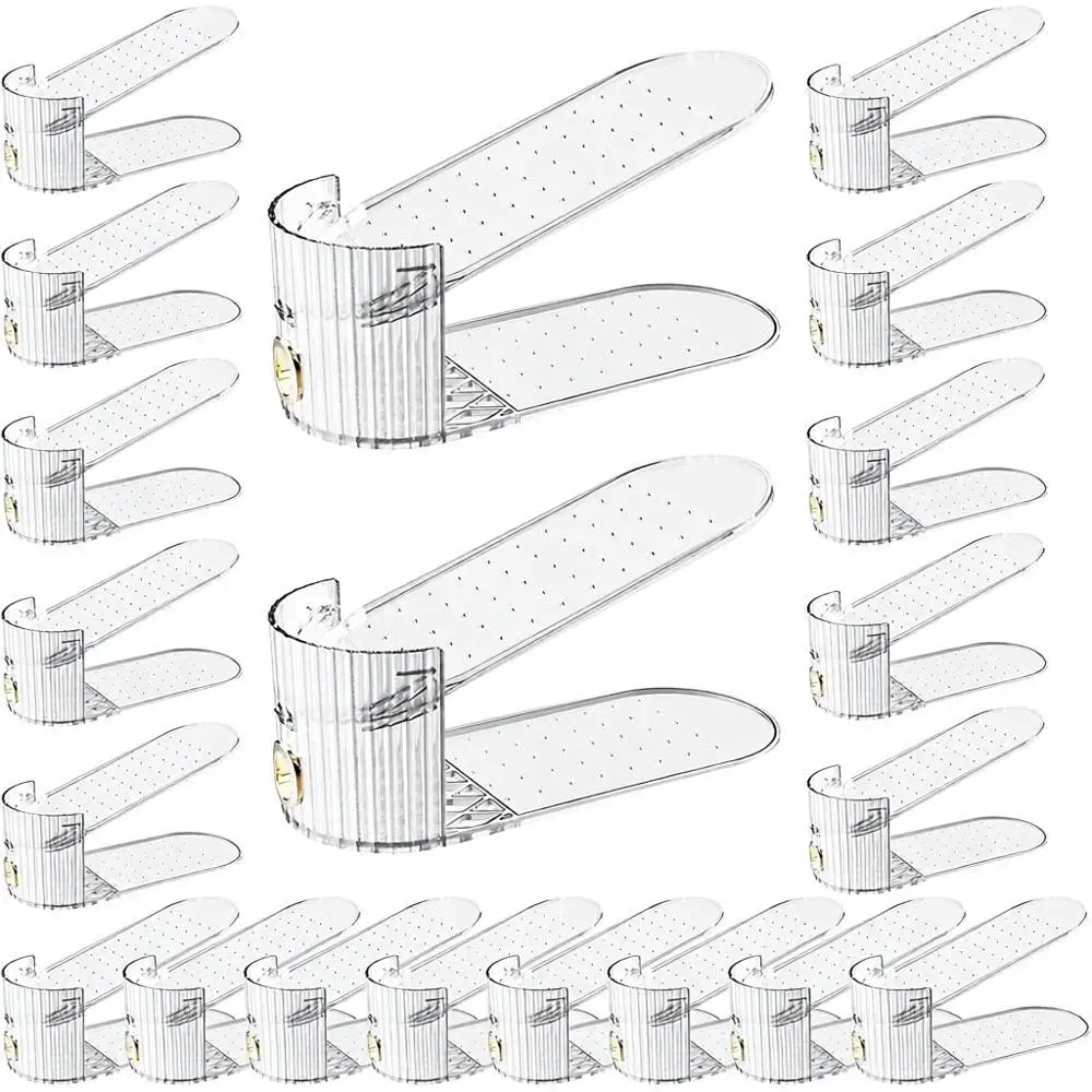 Adjustable Slot Organizer, Space Saver, Double Deck Riser Rack, Closet Organizer, Clear, 20 Pack
Adjustable Slot Organizer, Space Saver, Double Deck Riser Rack, Closet Organizer, Clear, 20 Pack