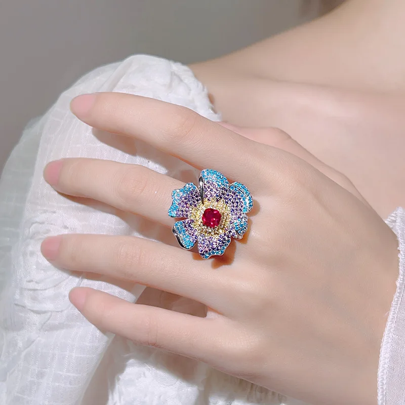 Open Ring Jewelry Red Zircon Zirconia Women's Fashion Light Luxury Niche Versatile High-end Wholesale
Open Ring Jewelry Red Zircon Zirconia Women's Fashion Light Luxury Niche Versatile High-end Wholesale