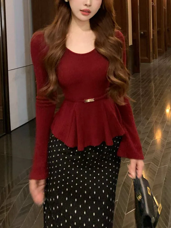 Женская трикотажная кофта больших размеров с высокой талией, поясом и длинными рукавами, скрывающая живот, стройнящая, для ношения под одеждой
Женская трикотажная кофта больших размеров с высокой талией, поясом и длинными рукавами, скрывающая живот, стройнящая, для ношения под одеждой