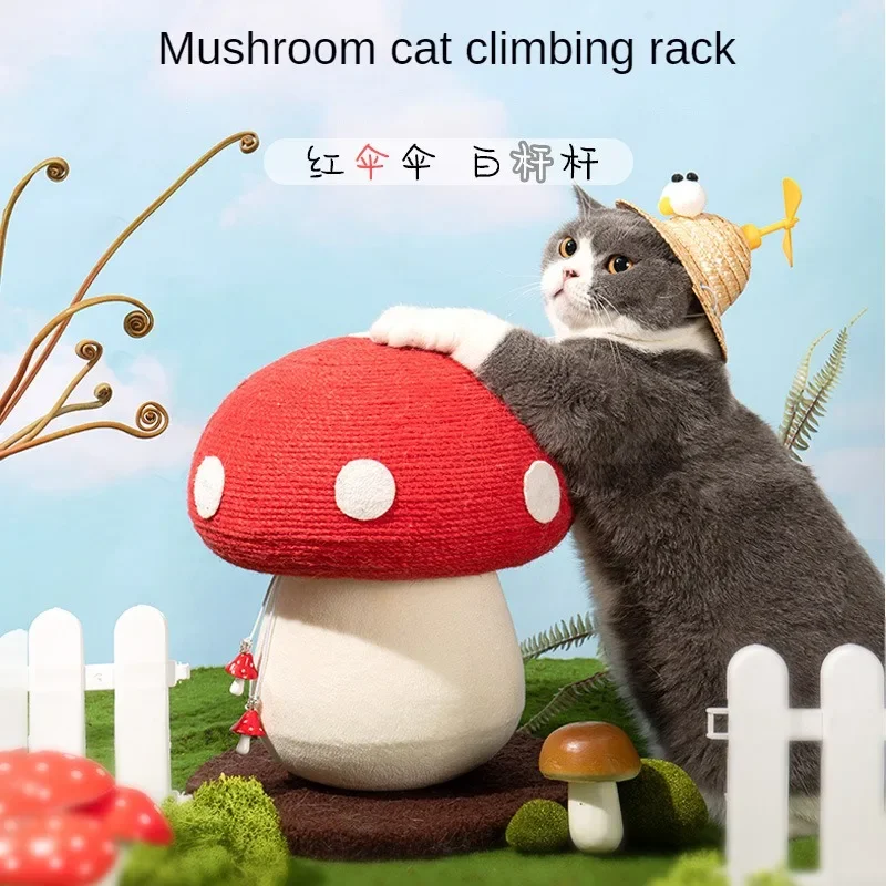Mushroom Cat Scratcher Board Red Umbrella Mushroom Cat Scratch Column Wear-resistant Cat Climbing Frame Pet Toy
Mushroom Cat Scratcher Board Red Umbrella Mushroom Cat Scratch Column Wear-resistant Cat Climbing Frame Pet Toy