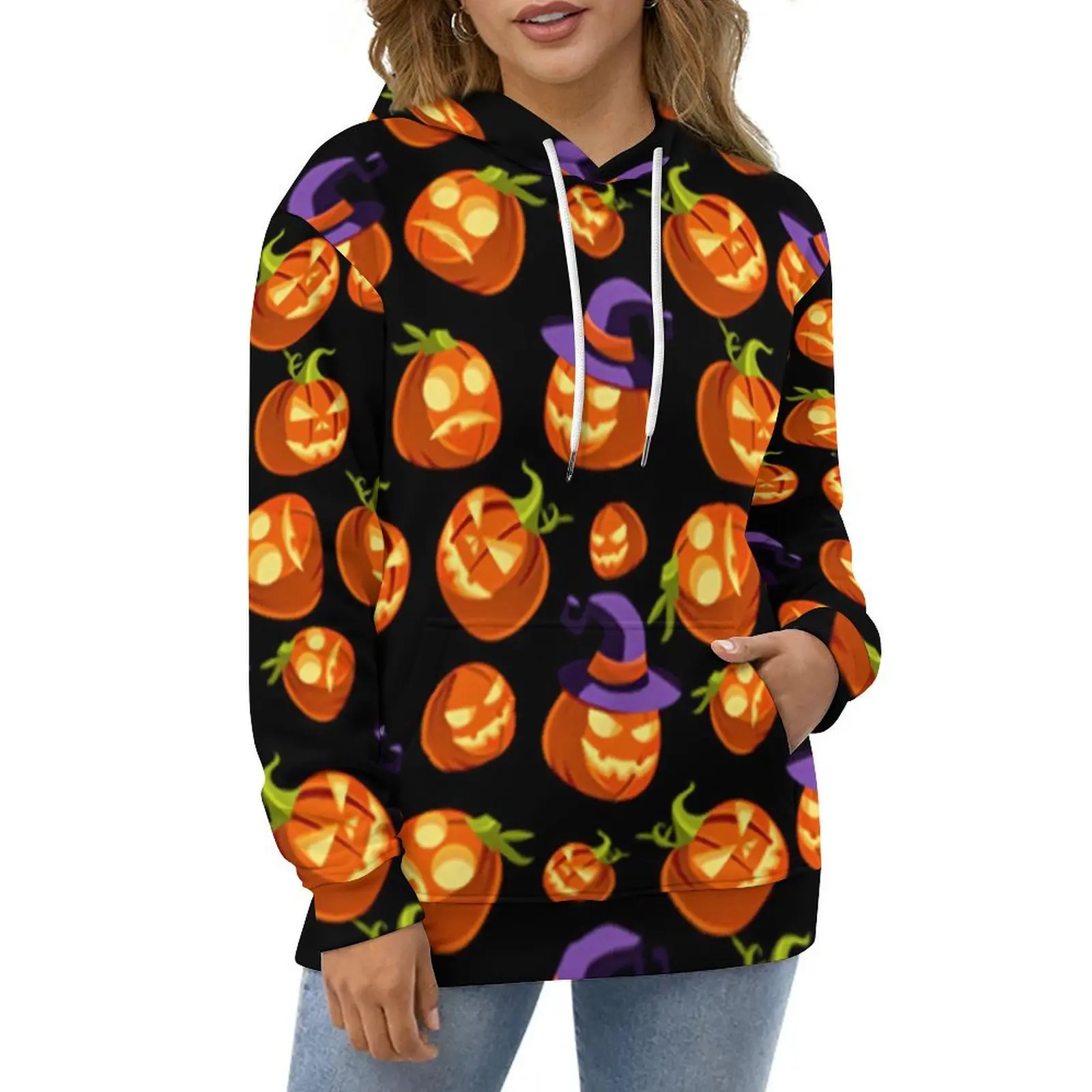 Cute Pumpkin Casual Hoodies Scary Halloween Aesthetic Pattern Loose Hoodie Spring Long-Sleeve Street Wear Oversized Clothing
Cute Pumpkin Casual Hoodies Scary Halloween Aesthetic Pattern Loose Hoodie Spring Long-Sleeve Street Wear Oversized Clothing