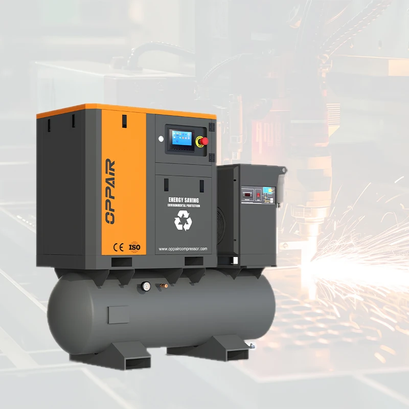 7.5Kw 4-In-1 Integrated Screw Air Compressor High Efficiency Intelligent Control 2024 New Products
7.5Kw 4-In-1 Integrated Screw Air Compressor High Efficiency Intelligent Control 2024 New Products