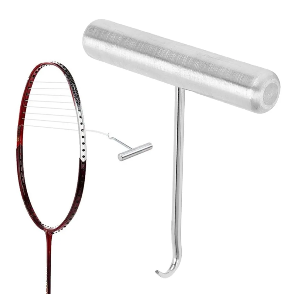 Stainless Steel Racket String Assistance Puller Durable Arc Silver Racquet Pull Hook Racket Stringing Tool Tennis Rackets
