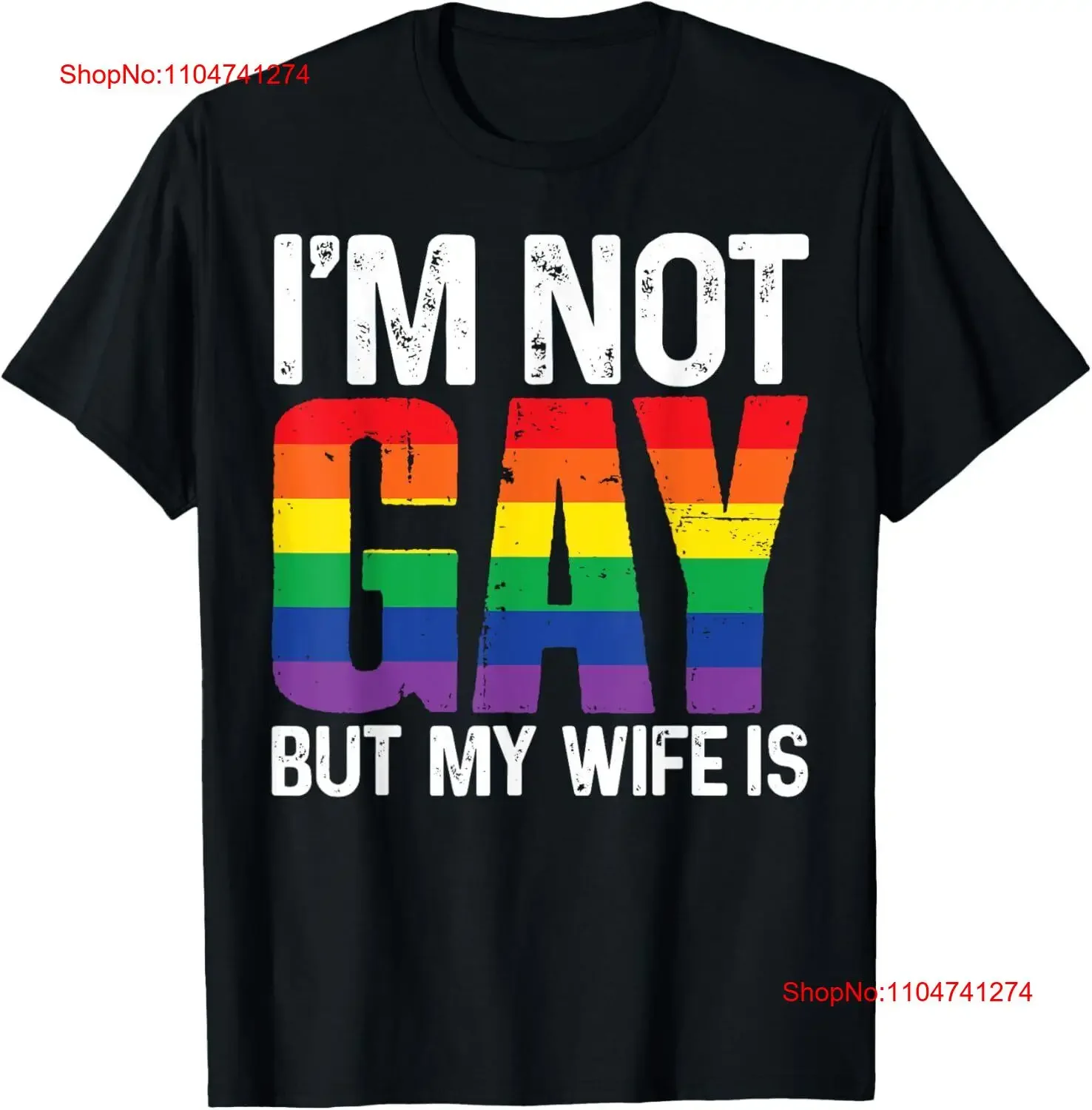 I'm Not Gay But My Wife Is Funny LGBT Rainbow Wedding T Shirt vintage Washed Stretched Comfortable Slightly fashion
I'm Not Gay But My Wife Is Funny LGBT Rainbow Wedding T Shirt vintage Washed Stretched Comfortable Slightly fashion