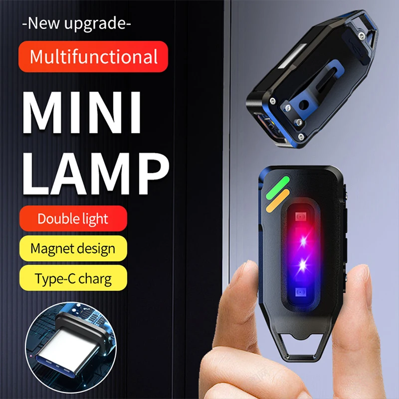 EDC Mini Flashlight Rechargeable Work Light Keychain Flashlight Police Shoulder Clip Lights Warning Flashing Light Outdoor Lamp
EDC Mini Flashlight Rechargeable Work Light Keychain Flashlight Police Shoulder Clip Lights Warning Flashing Light Outdoor Lamp