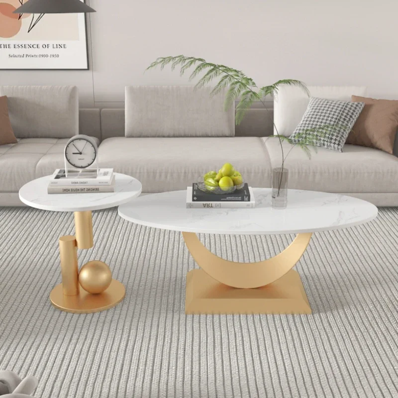 Design Modern Coffee Table Trau Oval Gold Mobile Living Room Coffee Table Aesthetic Simple Stoliki Do Kawy Furniture For Home 
Design Modern Coffee Table Trau Oval Gold Mobile Living Room Coffee Table Aesthetic Simple Stoliki Do Kawy Furniture For Home