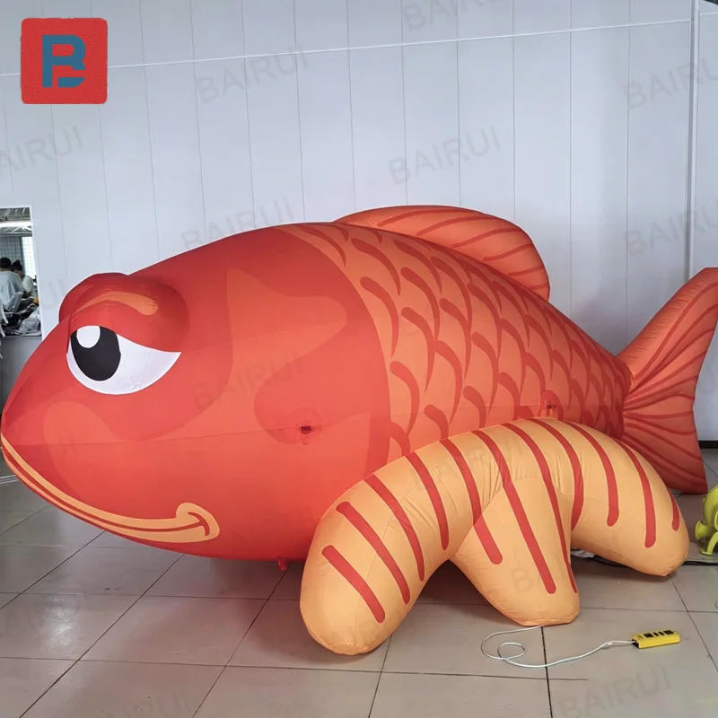 Inflatable carp, animal-shaped inflatable model, decoration props for outdoor shopping malls and squares' events
Inflatable carp, animal-shaped inflatable model, decoration props for outdoor shopping malls and squares' events