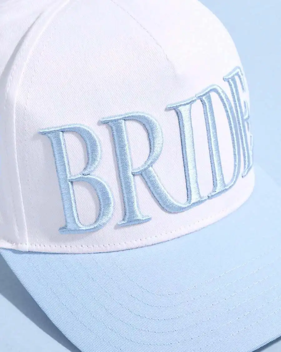 White And Blue Bride Trucker Hat For Bachelorette Party Bridal Shower Wedding Accessory
White And Blue Bride Trucker Hat For Bachelorette Party Bridal Shower Wedding Accessory