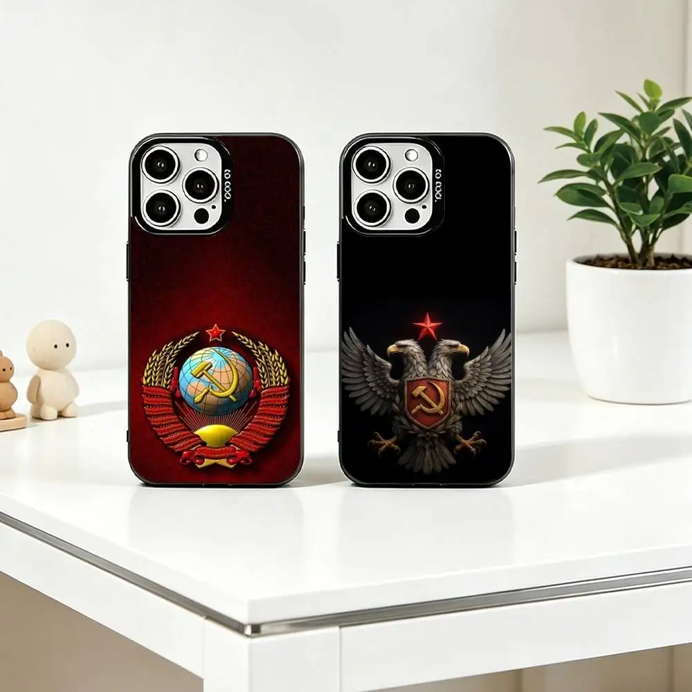 S-Soviet Communist emblem Phone Case For iPhone 17,16,15,14,13,12,11 Plus,Pro Max,XS,Colored Silver Plated Inside Cover
S-Soviet Communist emblem Phone Case For iPhone 17,16,15,14,13,12,11 Plus,Pro Max,XS,Colored Silver Plated Inside Cover