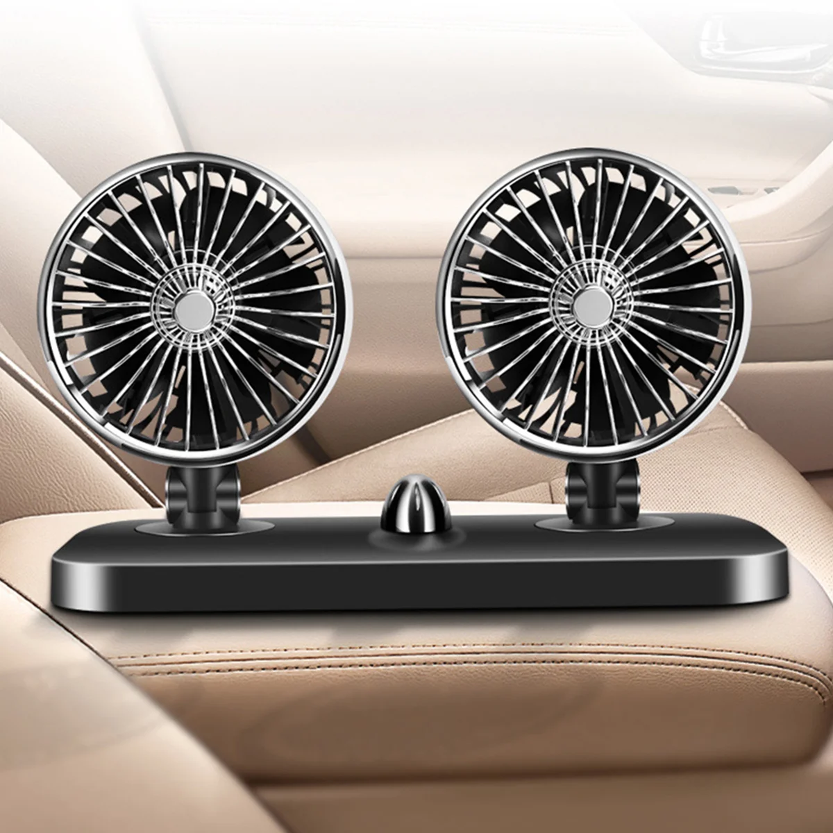 1Pc 12V Double-headed Car USB Fan All-Round Portable Car Vehicle Truck Air Fan Adjustable Cooler Double-headed Fan
1Pc 12V Double-headed Car USB Fan All-Round Portable Car Vehicle Truck Air Fan Adjustable Cooler Double-headed Fan