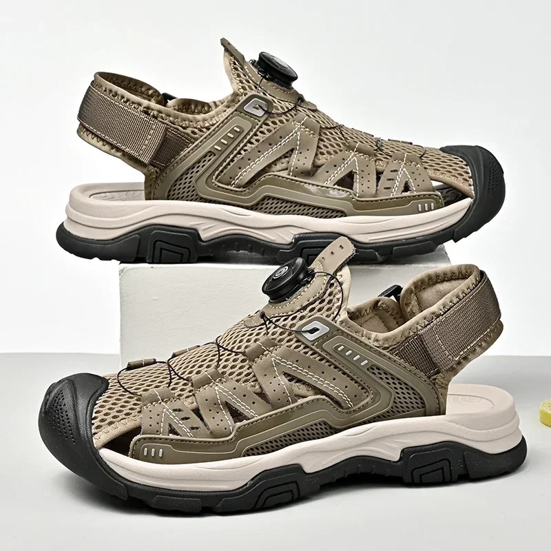 New Summer Mens Casual Shoes Genuine Leather Outdoor Breathable High Quality Sandals Fashion Walking Sport Shoe for Men Sneakers
New Summer Mens Casual Shoes Genuine Leather Outdoor Breathable High Quality Sandals Fashion Walking Sport Shoe for Men Sneakers