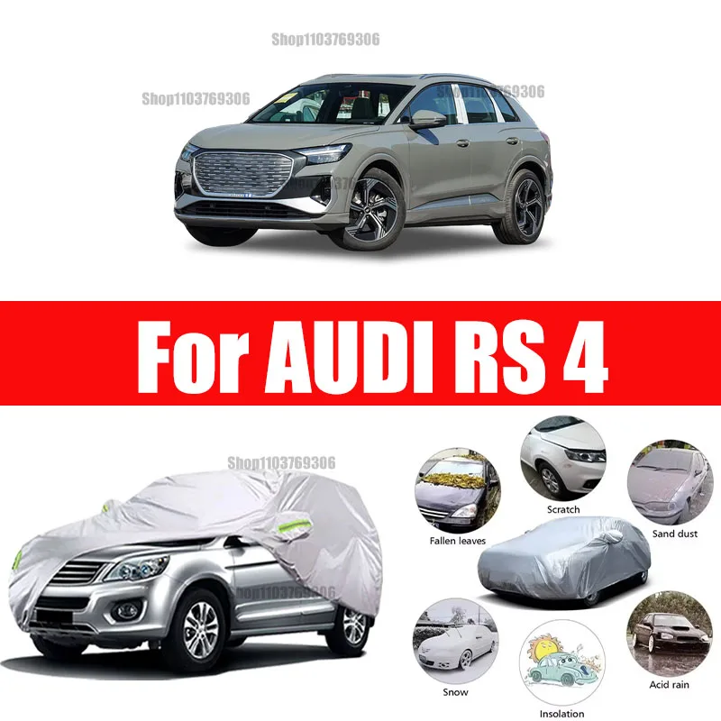 For AUDI RS 4 Outdoor Protection Full Car Covers Snow Cover Sunshade Waterproof Dustproof Exterior Car accessories
For AUDI RS 4 Outdoor Protection Full Car Covers Snow Cover Sunshade Waterproof Dustproof Exterior Car accessories
