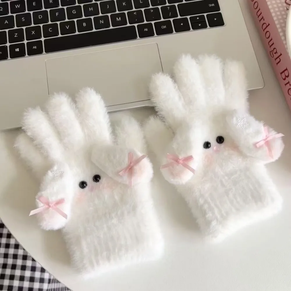 Sweet Keep Warm Gloves Windproof Cartoon Rabbit Bow Mittens Cold Protection Cycling Gloves Women Girls
Sweet Keep Warm Gloves Windproof Cartoon Rabbit Bow Mittens Cold Protection Cycling Gloves Women Girls