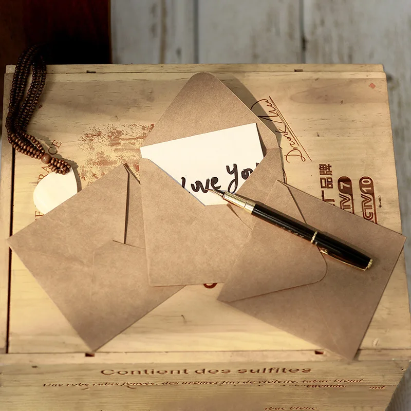 50pcs/lot 10.5x10.5cm Envelope Small Business Supplies 120g Kraft Paper Invitations Postcards Letters Bag Wedding Stationery
50pcs/lot 10.5x10.5cm Envelope Small Business Supplies 120g Kraft Paper Invitations Postcards Letters Bag Wedding Stationery