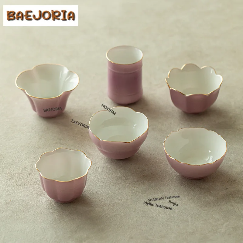 Rosy Clouds Purple Gold Petal-shaped Teacup Zen Tea Bowl Set Of Cups Tea-tasting Personal Cup Jianzhan Master Cups Teaset Craft
Rosy Clouds Purple Gold Petal-shaped Teacup Zen Tea Bowl Set Of Cups Tea-tasting Personal Cup Jianzhan Master Cups Teaset Craft