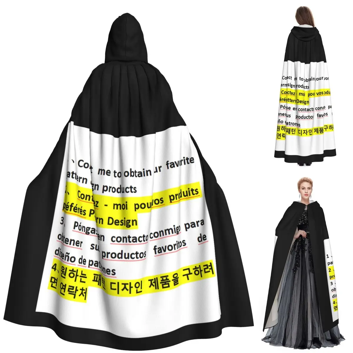 Длинный плащ с капюшоном по индивидуальному заказу, средневековый костюм ведьмы, накидка для косплея, пальто на Хэллоуин для взрослых, унисекс
Длинный плащ с капюшоном по индивидуальному заказу, средневековый костюм ведьмы, накидка для косплея, пальто на Хэллоуин для взрослых, унисекс