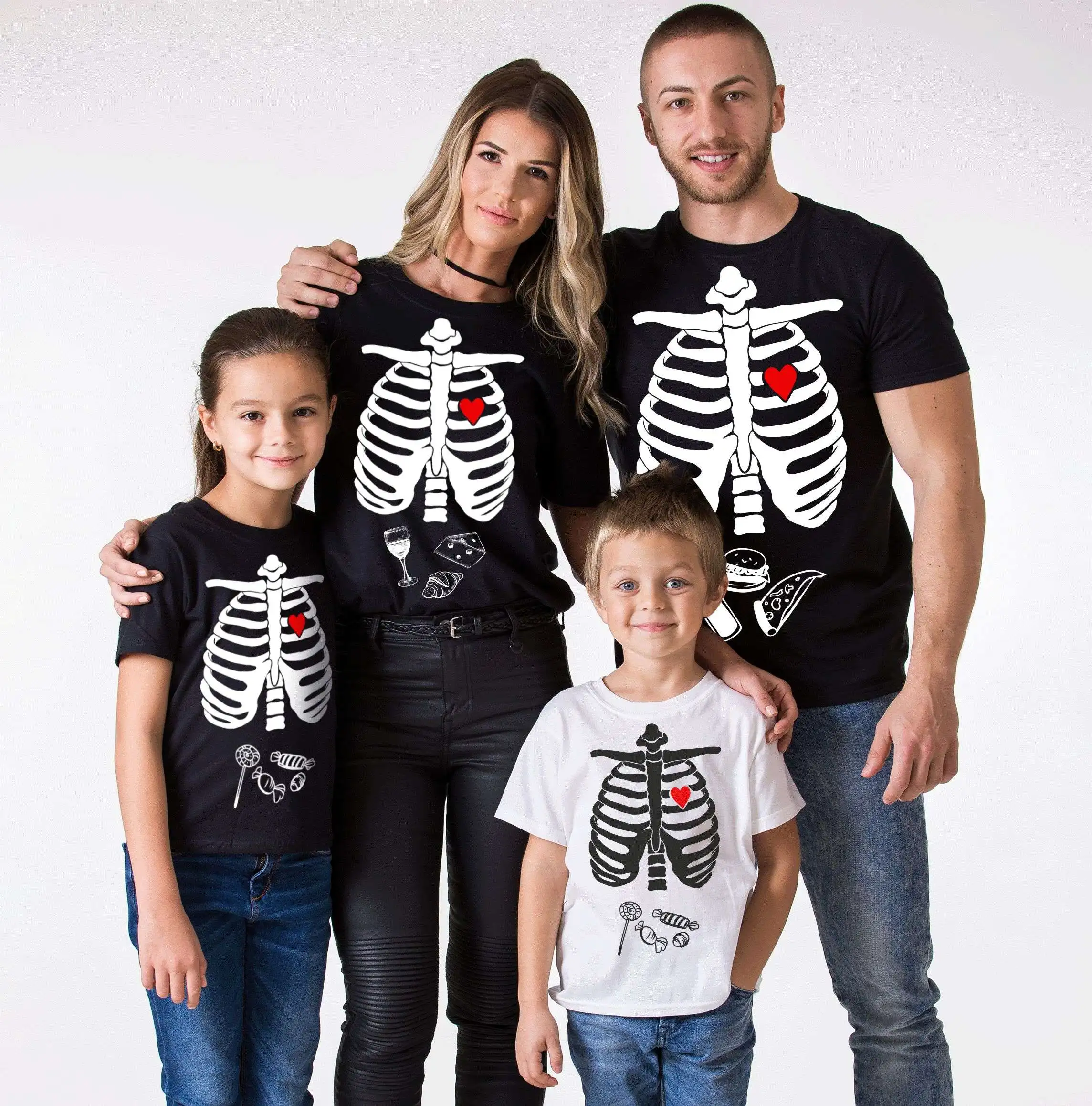 Funny Halloween Skeleton T Shirt Family Matching Outfits Mom and Dad and Children T- Shirt
Funny Halloween Skeleton T Shirt Family Matching Outfits Mom and Dad and Children T- Shirt