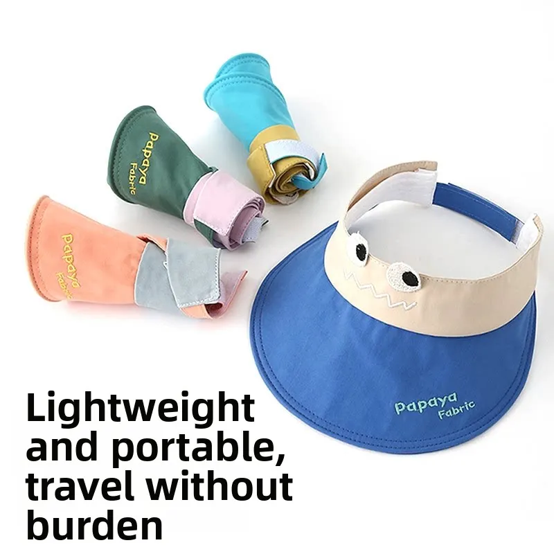 Cute Big Eye Baby Sun Visor Hat UPF50+ UV Protection Adjustable Toddler Empty Top Sun Hat for Kids Summer Outdoor Beach
Cute Big Eye Baby Sun Visor Hat UPF50+ UV Protection Adjustable Toddler Empty Top Sun Hat for Kids Summer Outdoor Beach