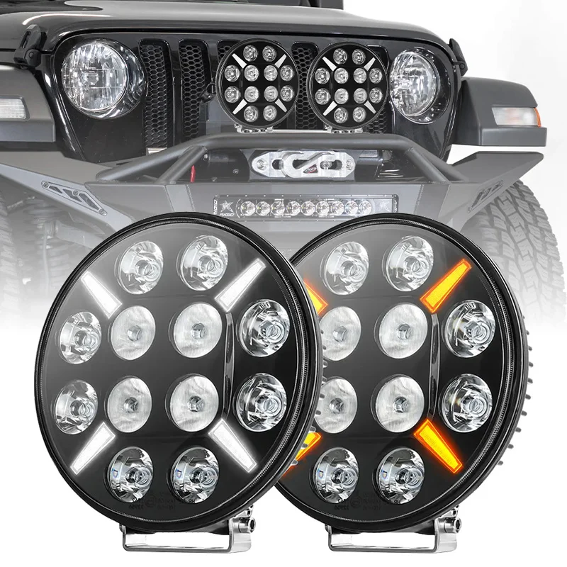 Super Bright 9 Inch Amber White Drl Spot Lights 120w Off-road Led Driving Light 9 Inch Truck Light For Truck Car
Super Bright 9 Inch Amber White Drl Spot Lights 120w Off-road Led Driving Light 9 Inch Truck Light For Truck Car