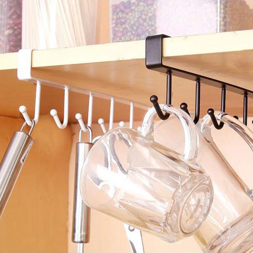 Kitchen Accessories Shelf Storage Hooks Clothes Hanging Rack Wardrobe Kitchen Organizer Cup Holder Glass Mug Holder 6 Hooks#W
Kitchen Accessories Shelf Storage Hooks Clothes Hanging Rack Wardrobe Kitchen Organizer Cup Holder Glass Mug Holder 6 Hooks#W
