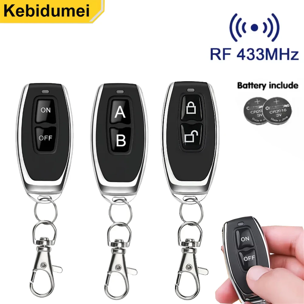433MHZ Remote Control Electric Learning Code EV1527 Gate Garage Door Opener Transmitter with Keychain For Relay Receiver
433MHZ Remote Control Electric Learning Code EV1527 Gate Garage Door Opener Transmitter with Keychain For Relay Receiver