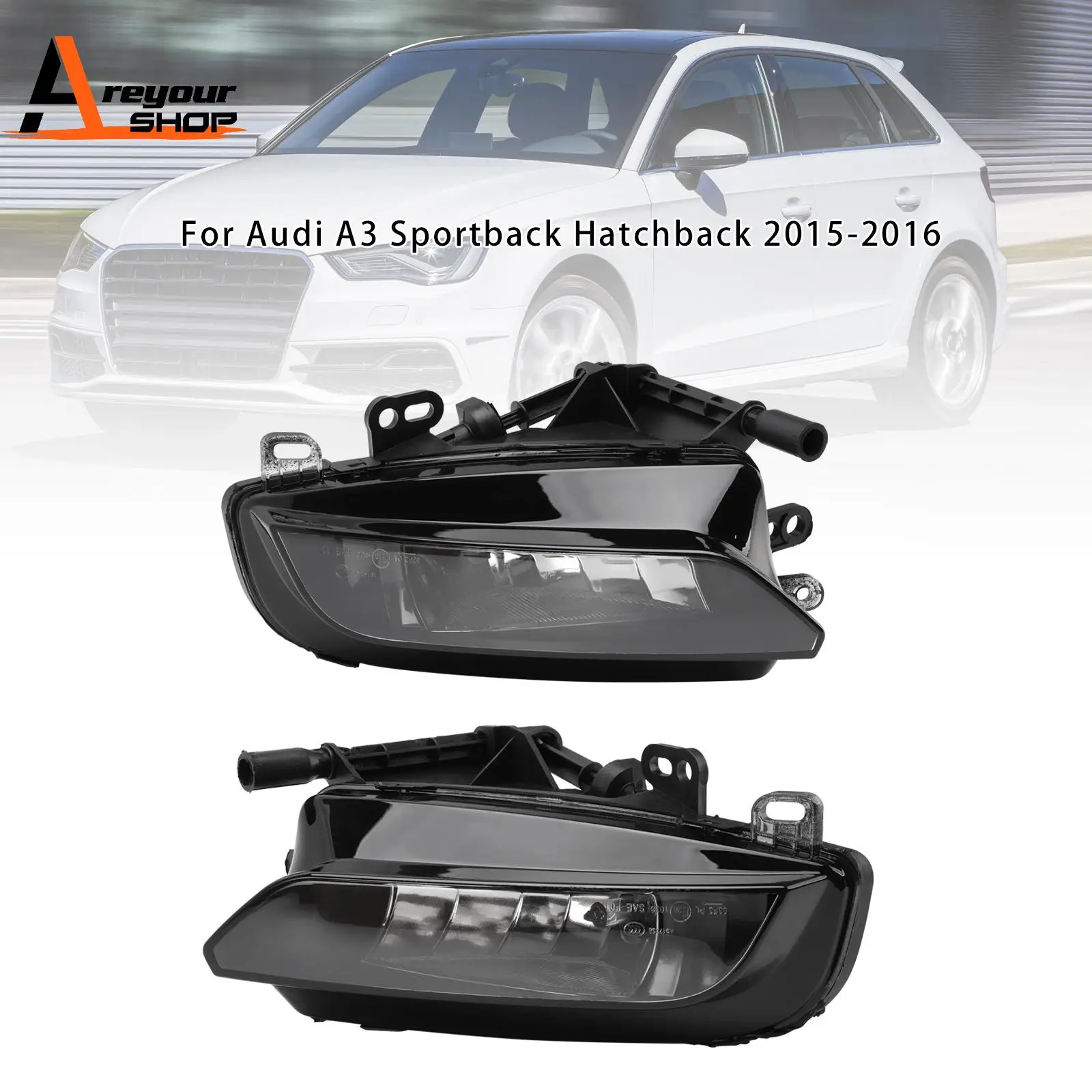Pair Front Fog Light Lamps With Bulbs for Audi A3 Sportback 8V0941700C 2015-2016
Pair Front Fog Light Lamps With Bulbs for Audi A3 Sportback 8V0941700C 2015-2016