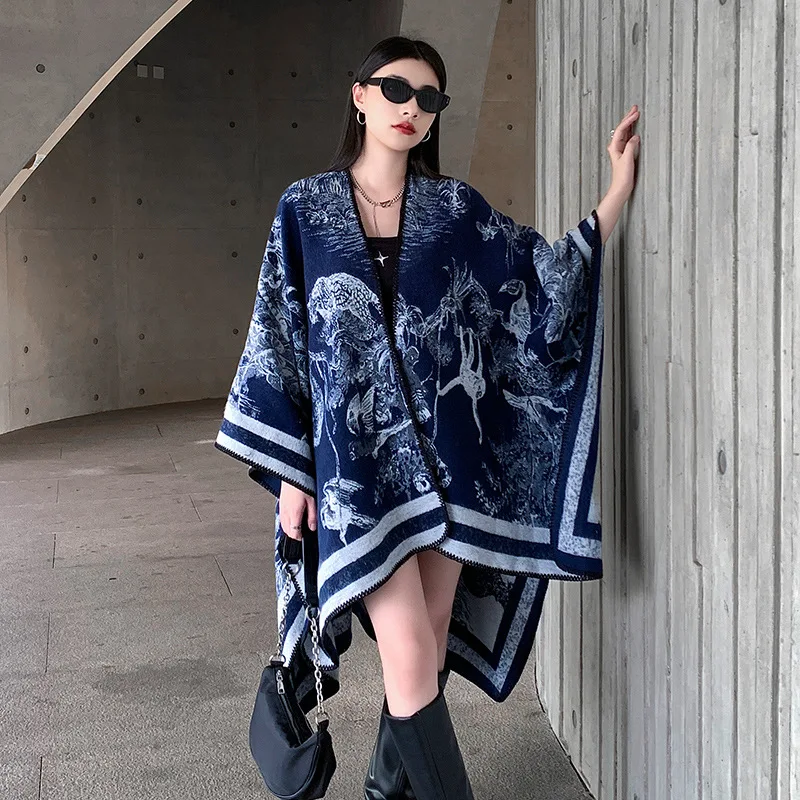 Poncho Cape Women Cashmere Scarf Female Blanket Shawl Cachecol Feminino Inverno Oversized Warm Travel Wrap Scarves Bufanda
Poncho Cape Women Cashmere Scarf Female Blanket Shawl Cachecol Feminino Inverno Oversized Warm Travel Wrap Scarves Bufanda