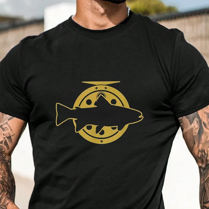 Fly Fishing Print Men's Fashion T-shirt Casual Trendy Tshirts For Summer Comfortable Short Sleeve Tops
Fly Fishing Print Men's Fashion T-shirt Casual Trendy Tshirts For Summer Comfortable Short Sleeve Tops