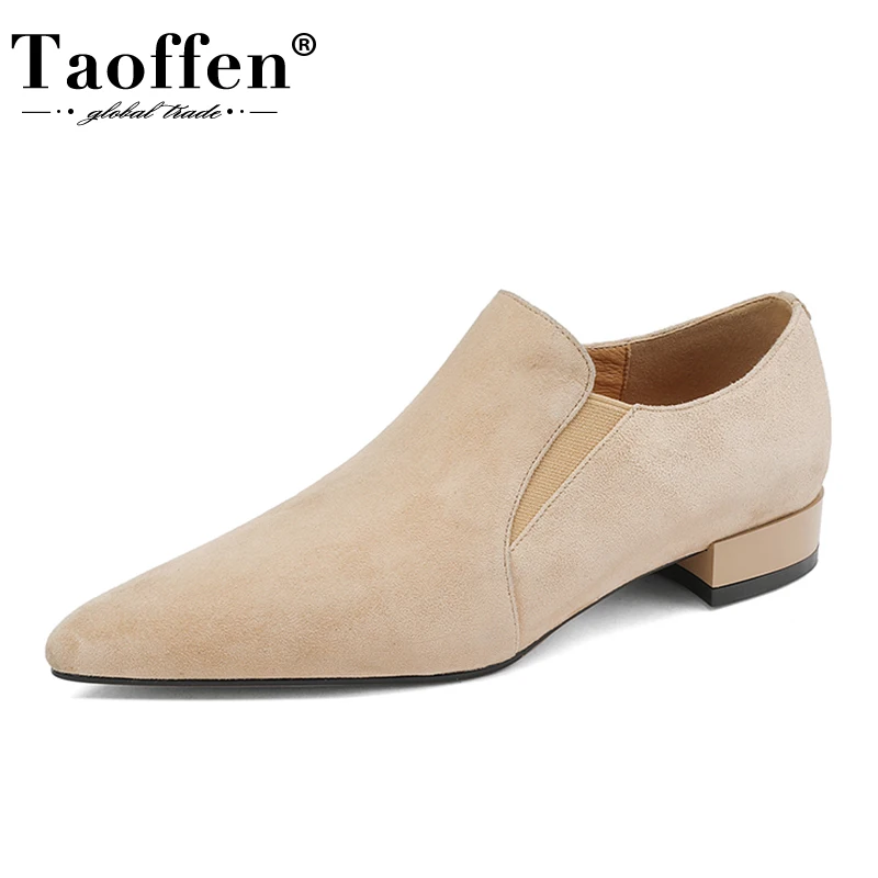 Taoffen New Women Flat Shoes 2023 Real Leather Pointed Toe Spring Woman'S Shoes Fashion Simple Daily Shoes Footwear Size 34-43
Taoffen New Women Flat Shoes 2023 Real Leather Pointed Toe Spring Woman'S Shoes Fashion Simple Daily Shoes Footwear Size 34-43
