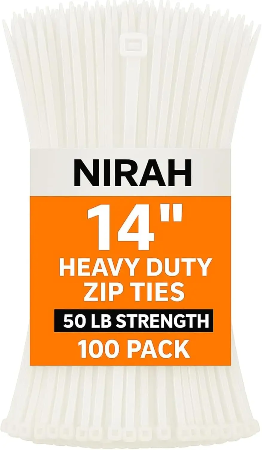 Clear Zip Ties 14 inch Heavy Duty with 50 lbs Strength for Cable Management, Home, Office, and Outdoor Use
Clear Zip Ties 14 inch Heavy Duty with 50 lbs Strength for Cable Management, Home, Office, and Outdoor Use