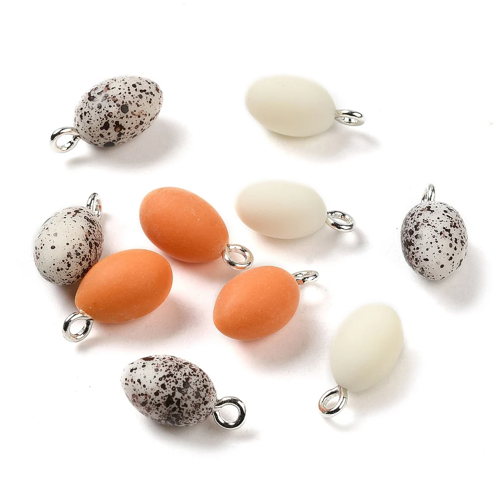 50pcs Imitation Egg Resin Pendant Random Mix Color Egg Mini Charms with Loops DIY Necklace Earring Jewelry Making 15.5x8mm
50pcs Imitation Egg Resin Pendant Random Mix Color Egg Mini Charms with Loops DIY Necklace Earring Jewelry Making 15.5x8mm