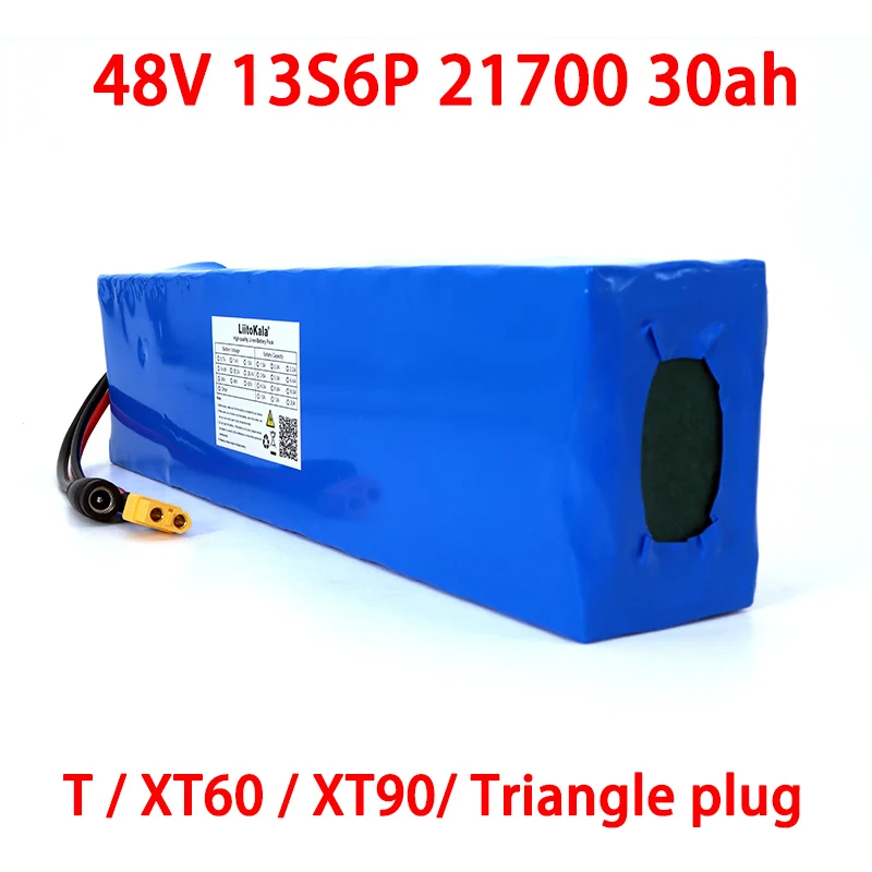 48V 30Ah 21700 13S6P Lithium ion battery Scooter Battery 54.6v 30000mah Electric Bike Battery with BMS Protection
48V 30Ah 21700 13S6P Lithium ion battery Scooter Battery 54.6v 30000mah Electric Bike Battery with BMS Protection