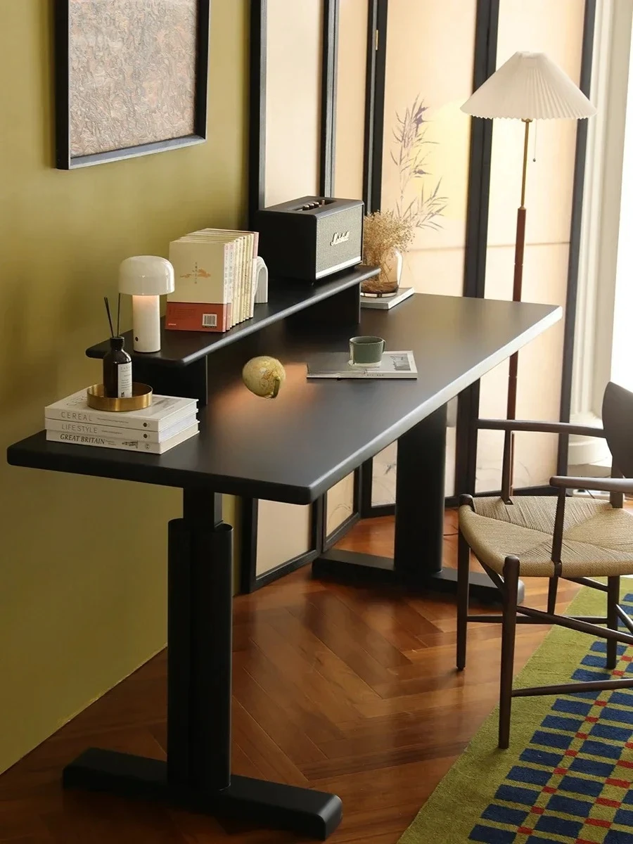 Solid Wood Lifting Desk Cherrywood Matte Black Retro Smart Study Table Workbench Computer Desk
Solid Wood Lifting Desk Cherrywood Matte Black Retro Smart Study Table Workbench Computer Desk
