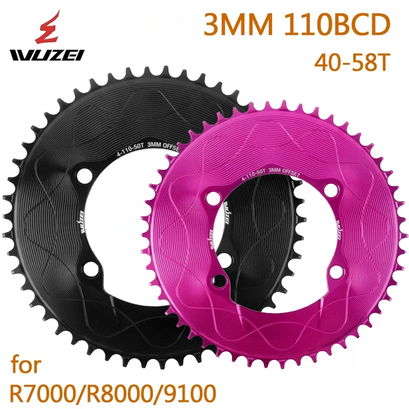 WUZEI Road Bike Chainring 110BCD – 40T/42T/44T/46T/50T/52T/54T/56T/58T Narrow-Wide Sprocket R7000/R8000/R9100 8-12S Chainwheel
WUZEI Road Bike Chainring 110BCD – 40T/42T/44T/46T/50T/52T/54T/56T/58T Narrow-Wide Sprocket R7000/R8000/R9100 8-12S Chainwheel