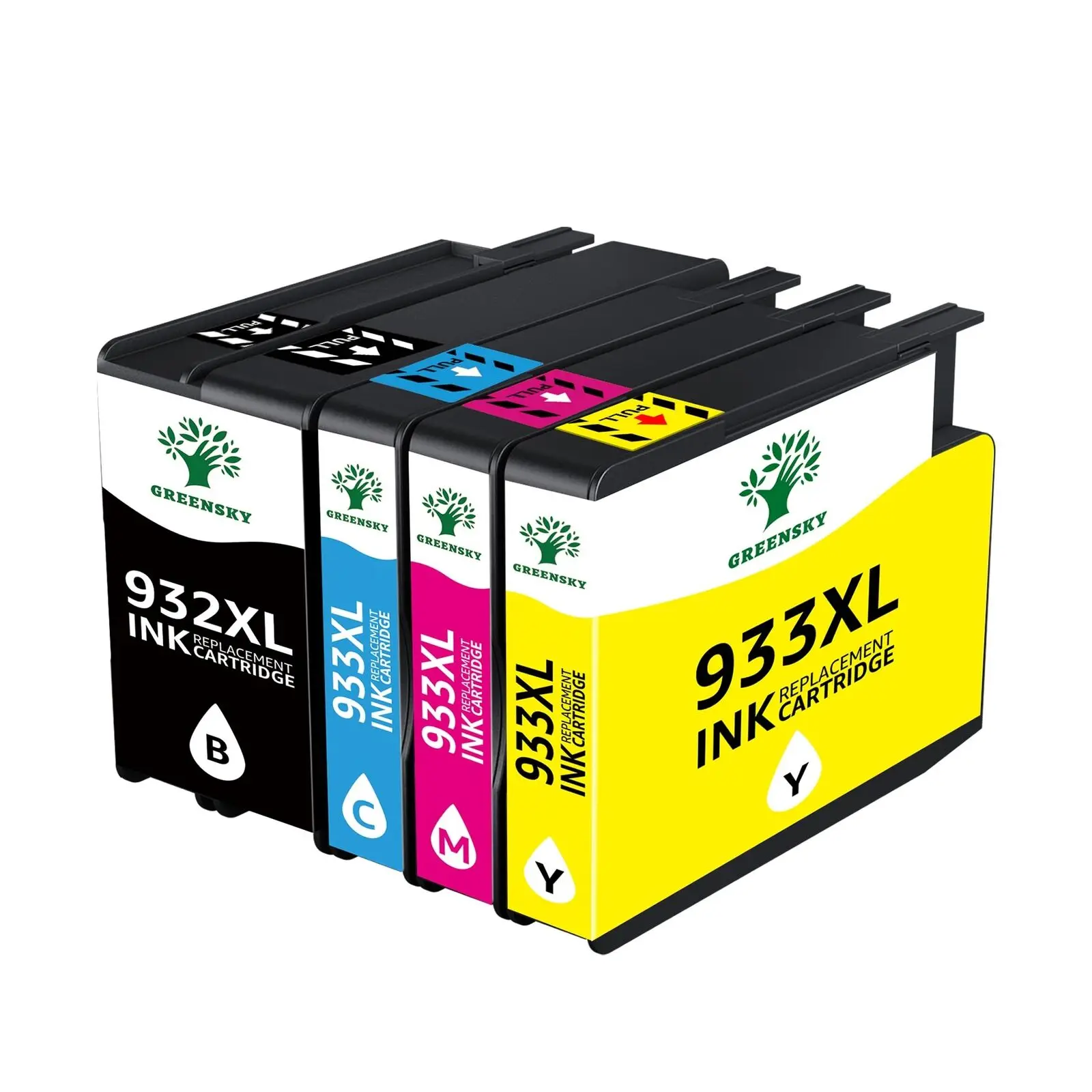 4Pc 932XL Ink Cartridge 933XL compatible with HP OfficeJet 6100 6600 6700 7100
4Pc 932XL Ink Cartridge 933XL compatible with HP OfficeJet 6100 6600 6700 7100