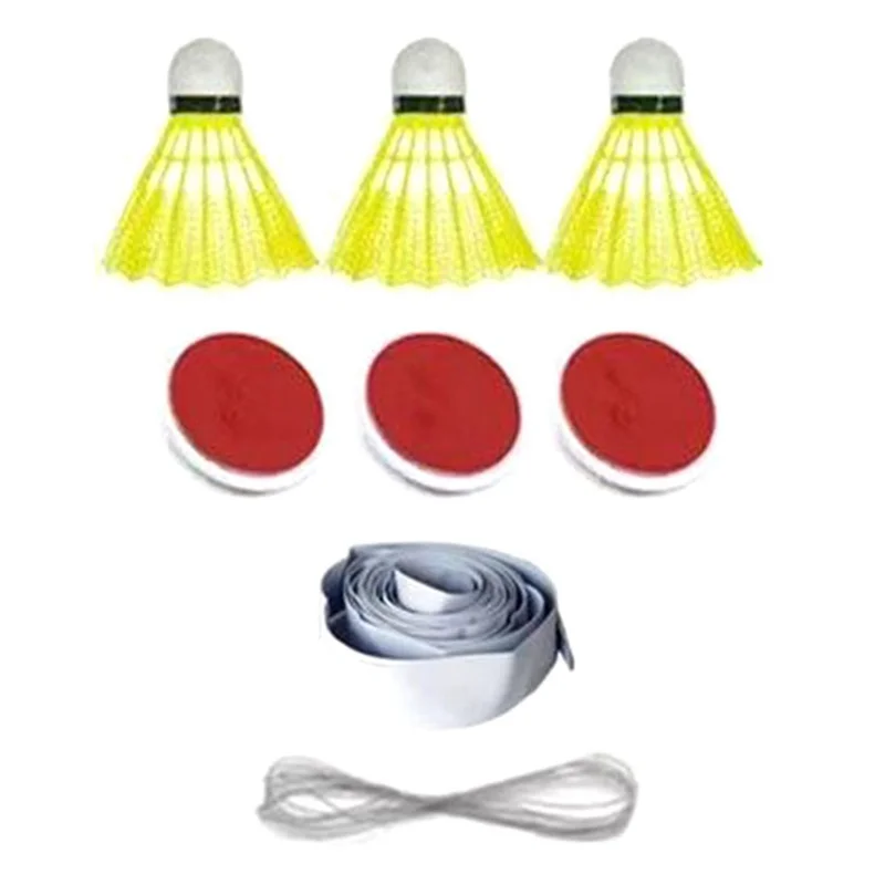 Popular Selfstudy Badminton Trainer Set Kit Telescopic Rod Rebound Practice Aid-Tool Set