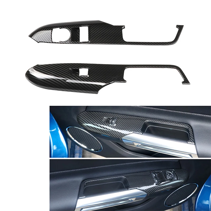 Автомобильный ABS черный углеродное волокно текстура стеклоподъемник переключатель панель Крышка для Ford Mustang 2015-2019 автостайлинг
Автомобильный ABS черный углеродное волокно текстура стеклоподъемник переключатель панель Крышка для Ford Mustang 2015-2019 автостайлинг