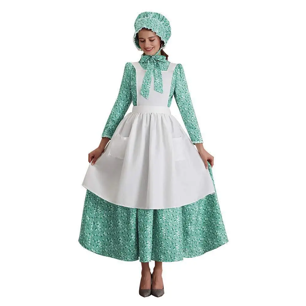 Renaissance Maid Dress Stage Performance Costume Country Girl Halloween Theme Vintage Women's Dress Summer New Arrival
Renaissance Maid Dress Stage Performance Costume Country Girl Halloween Theme Vintage Women's Dress Summer New Arrival