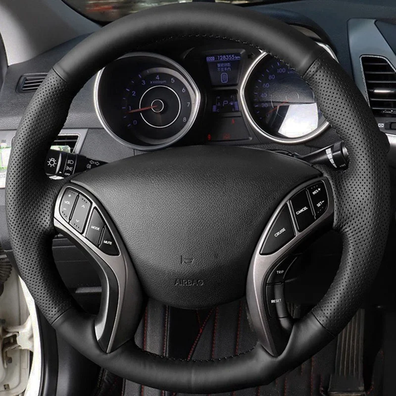 Чехол на руль автомобиля из натуральной кожи для Hyundai Elantra Avante i30 2011-2016, чехол на ручку, аксессуары для интерьера автомобиля
Чехол на руль автомобиля из натуральной кожи для Hyundai Elantra Avante i30 2011-2016, чехол на ручку, аксессуары для интерьера автомобиля